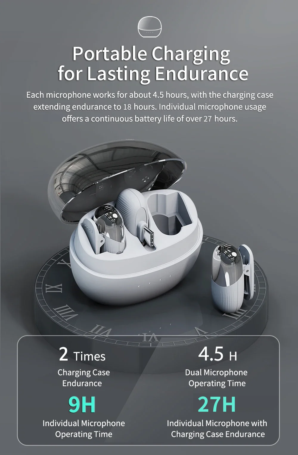 2024 New Mini Wireless Lavalier Microphone With Noise Reduction Lapel