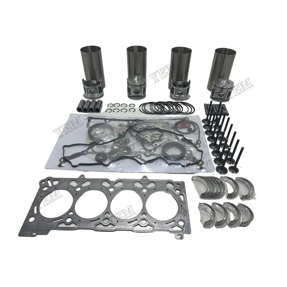 V2607 Overhaul Rebuild Kit Replacement for Kubota V2607 V2607T Engine Bobcat S550 S570 S590 T590 Loader Piston 1J700-21110