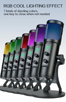 Professional USB Condenser Microphones for PC Studio Recording Vocals Voice Laptop Singing Gaming Streaming Recording Studio detail image