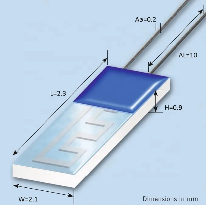 PT100 Resistor 3850 RTD Sensor Element Ceramics