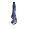 Pelo rizado azul hollín