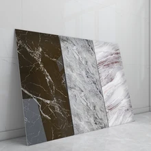 CS Vintage Grey Bathroom PVC Wall Panels Waterproof Peel and Stick Wall Tiles Stickers for Renovation