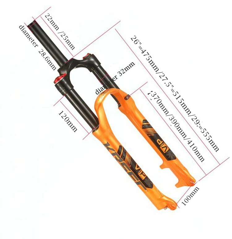 XC20 MTB Bicycle Oil and Air Fork 26 Er Hydraulic Compression Lock-out  Suspension Bike Front Fork Mountain Bike Fork