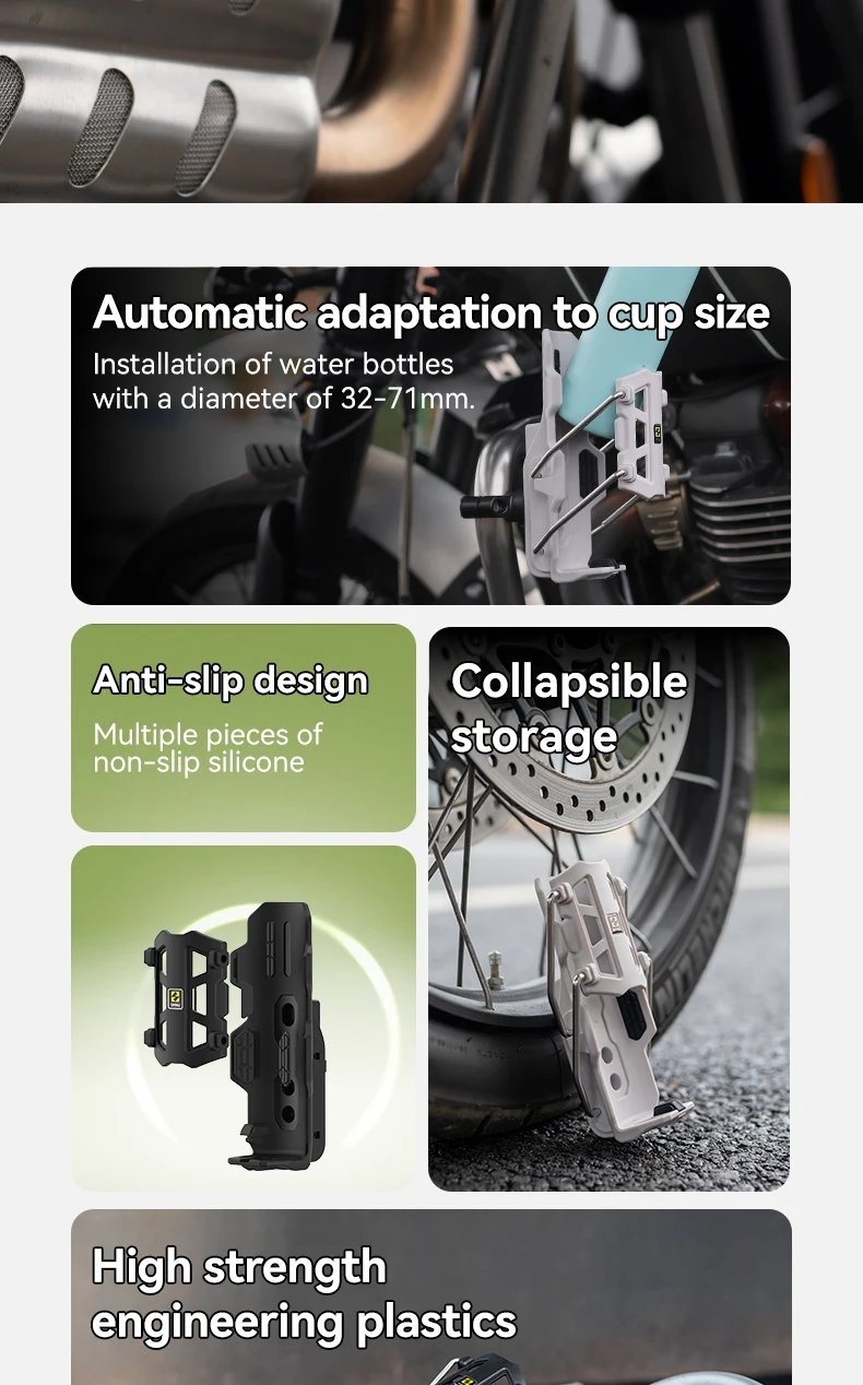 product smnu water bottle holder with mirror seat or handlebar mount cup holder for motorcycle mountain bike-4