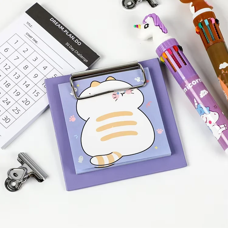 Оптовая Продажа с фабрики Симпатичные Студенческие канцелярские принадлежности самоклеющиеся липкие блокноты набор липких заметок шинкой