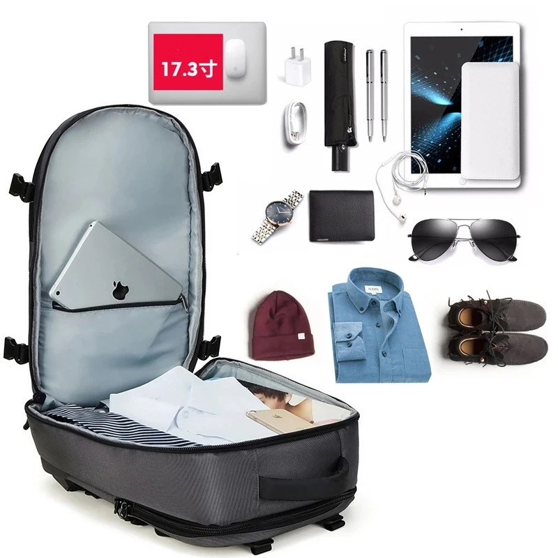 Ozuko 8983L Carry on Backpack Large Travel Backpack for Men Airline Approved Gym Backpack Waterproof Business Laptop Daypack