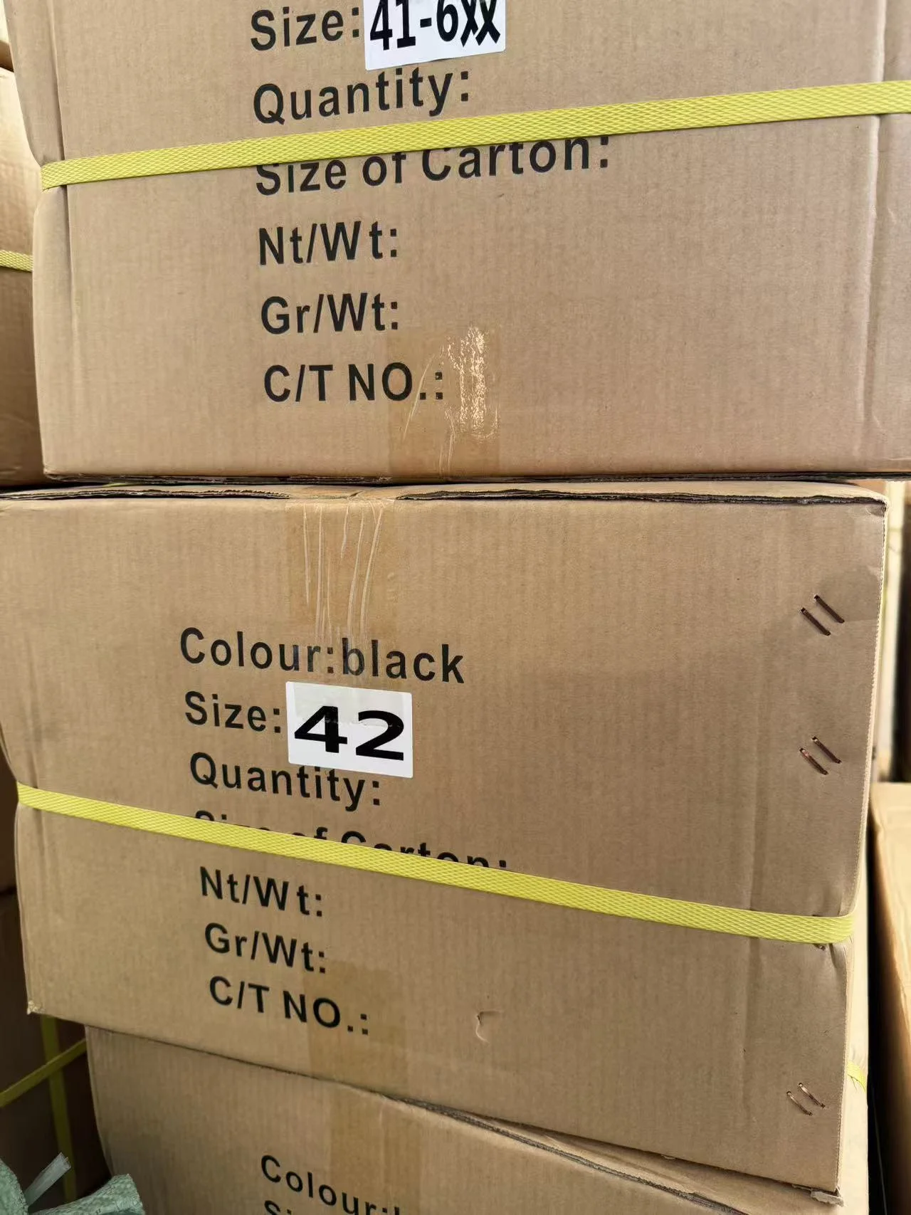 Packaging & shipping specifications
