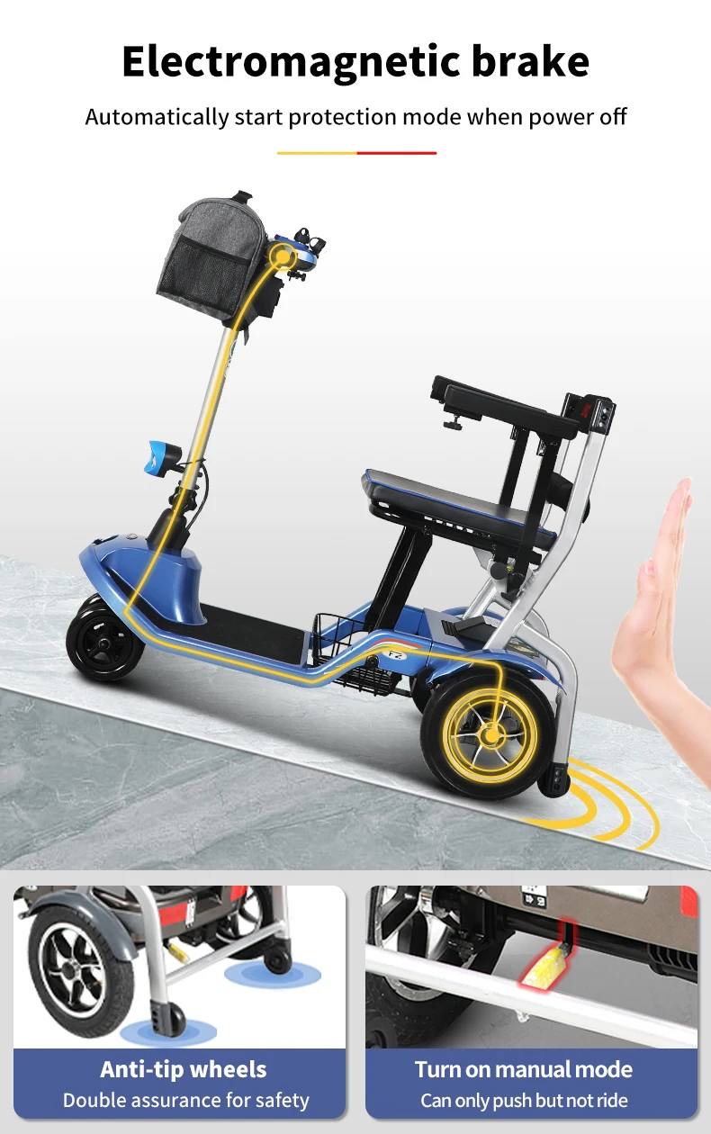 Airline Friendly Portable Foldable Power Mobility Lightweight Electric
