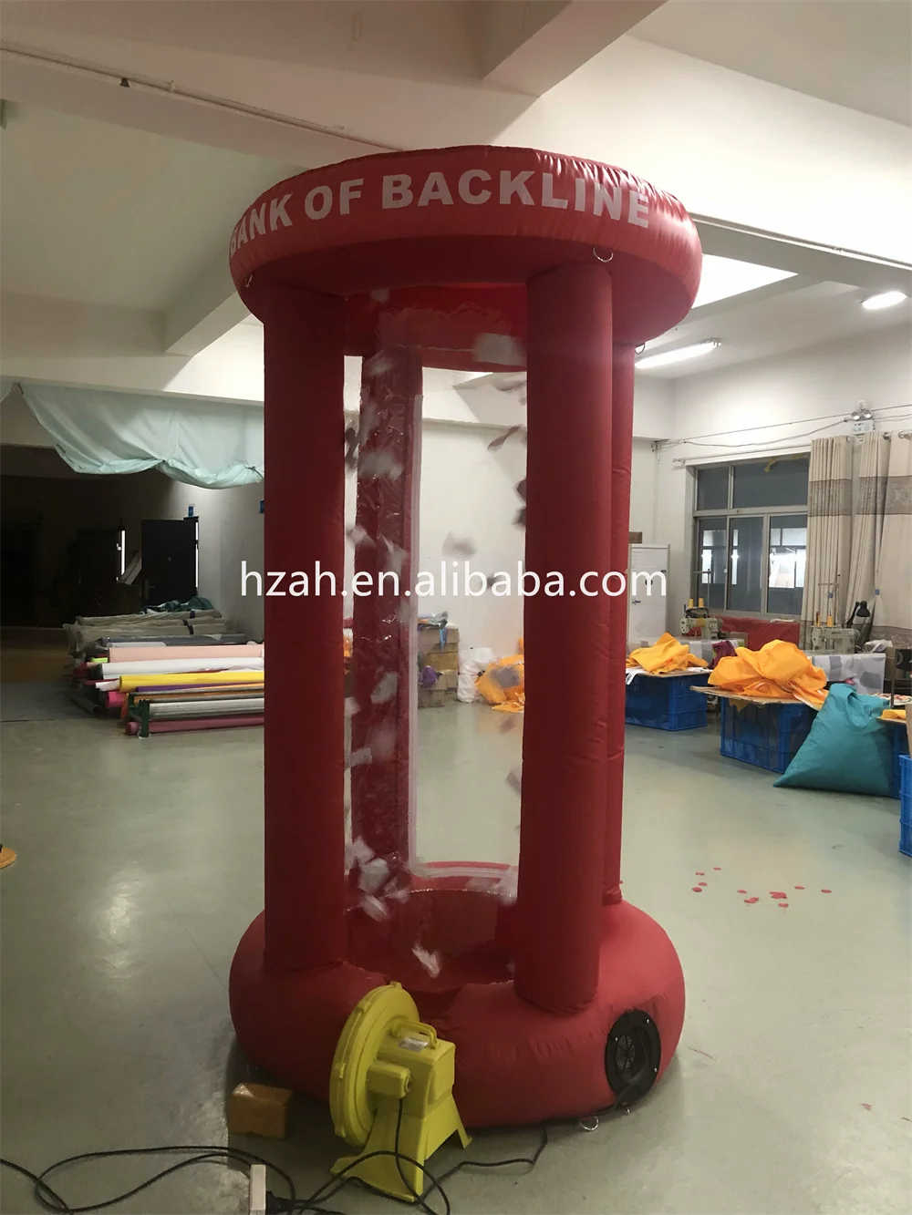 Inflatable Money Machine Blow up Cube Cash Money Catching Grab Machine Booth for Sale