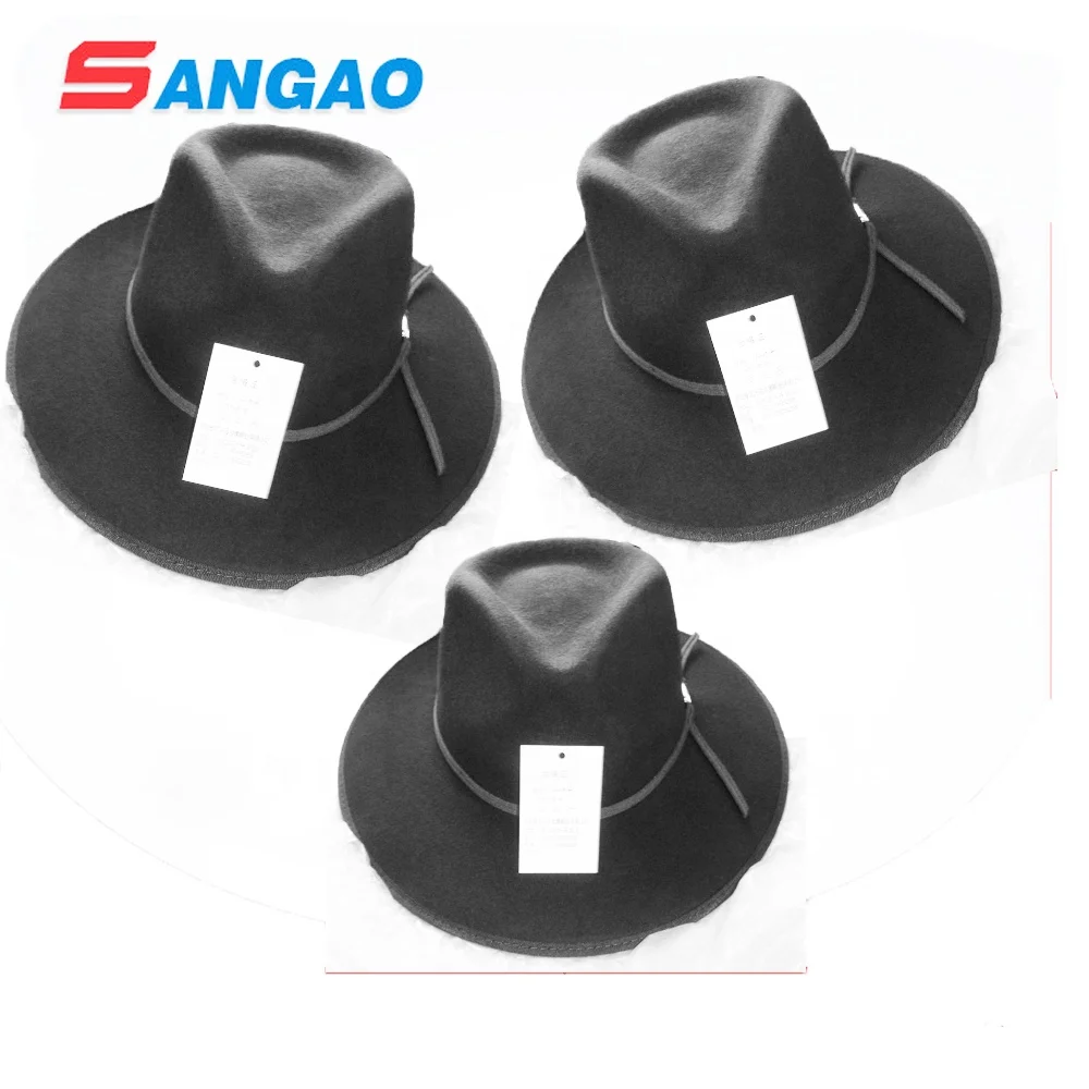 Making Wool Felt Fez Hats15cm Wool Fedora Around Top Hat for Man