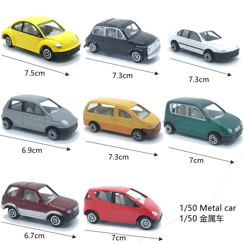 Model Car in Diecast Toy Vehicles 1/50 1/64  Scale Metal Diorama Architecture Model Materials