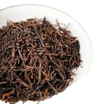 Chinese tea high quality slimming loss loose leaf aged Yunan ripe puerh tea leaves