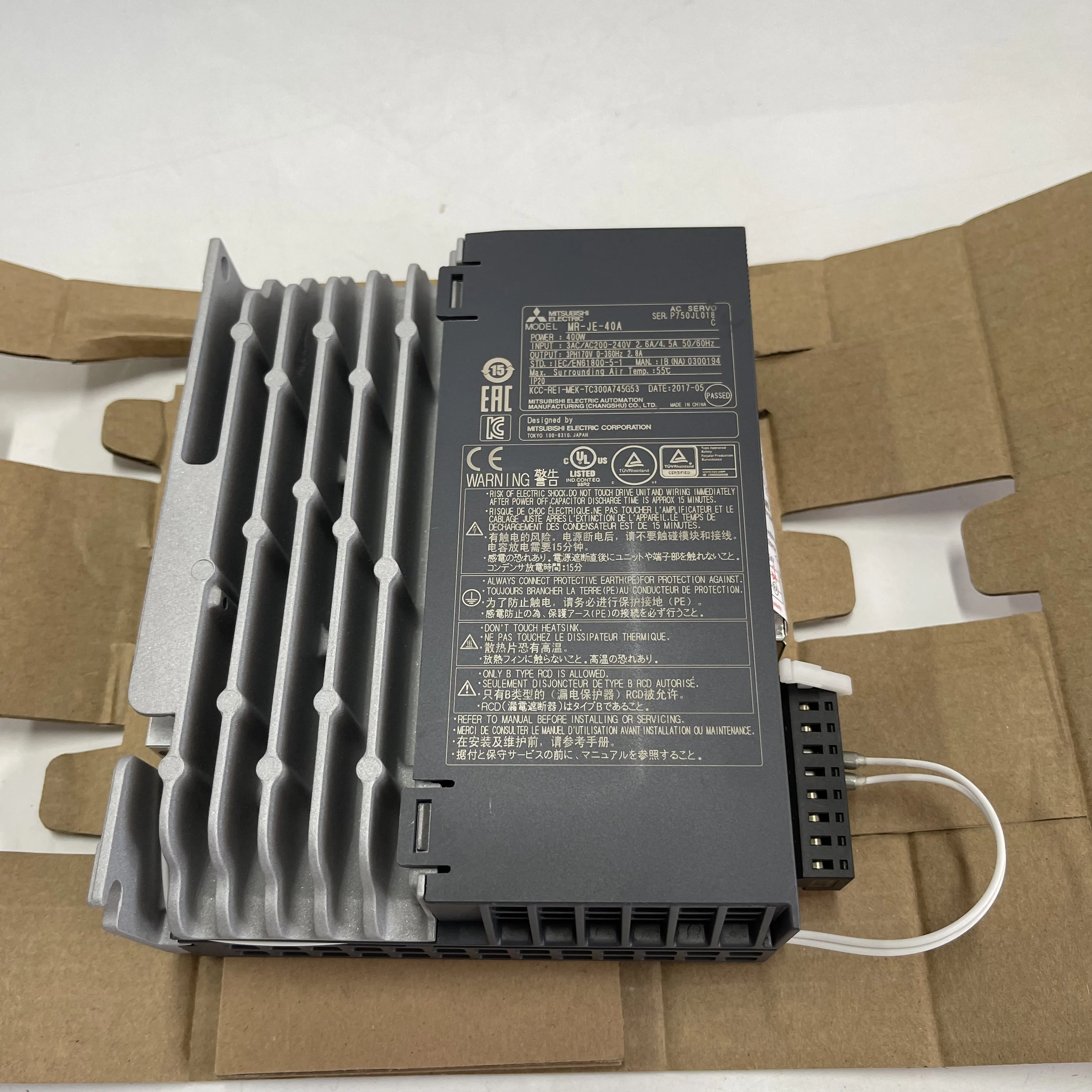 Mitsubishi AC Servo Amplifier MR-JE-40A Mitsubishi AC Servo Amplifier MR-JE-40A