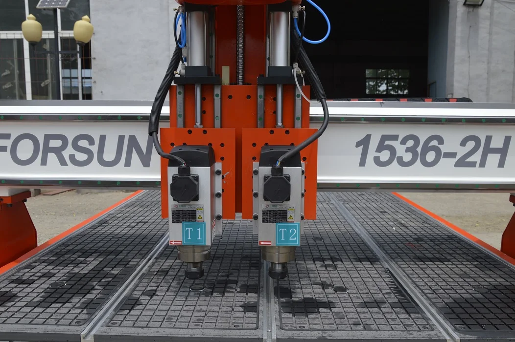 Forsun Double Head Cnc Router Wood Carving Machine 1500x3000mm
