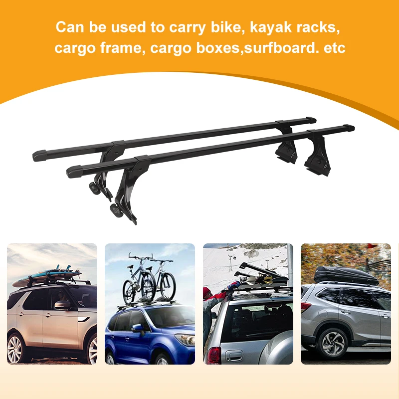 OEM Manufacturer Portable Iron and Plastic Black Universal Car 4x4 Roof Rack for Suv