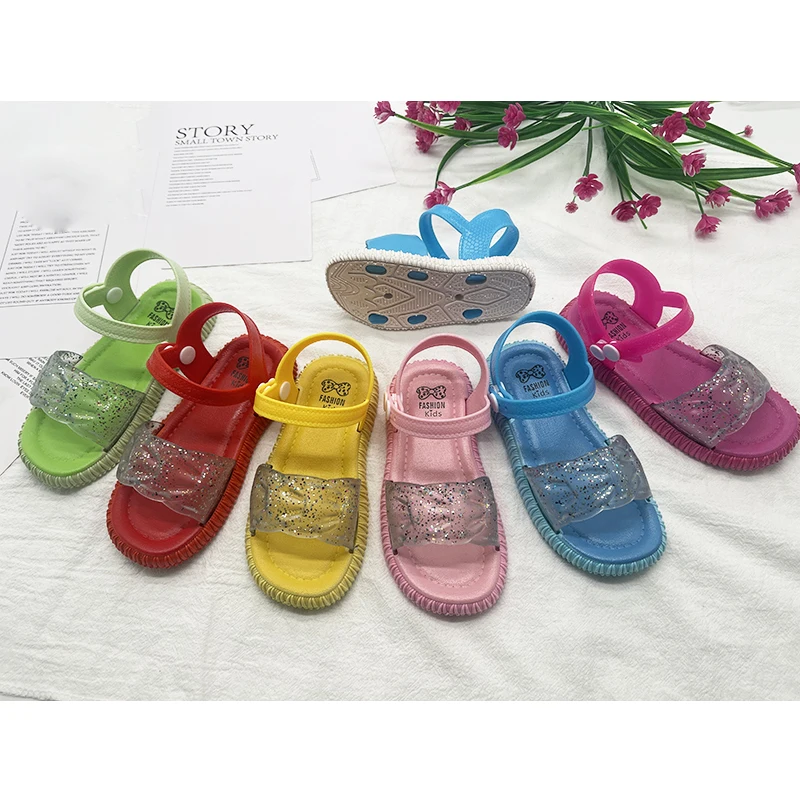 New Design Wholesale Baby Shoes Flat Sandals for Kids Girl Pcu