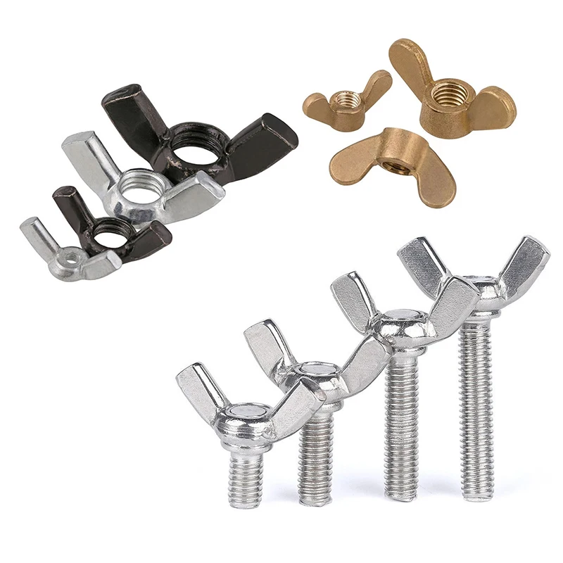 Zinc Plated Wing Bolt Head And Nut Bolts With Nuts Manufacturers