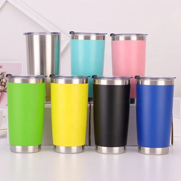 1pc 20oz Stainless Steel Double Wall Vacuum Insulated Tumbler With