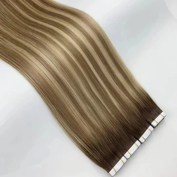 Ruyihair cabelo humano Brazilian Remy 100% Human Injected Tape-in Hair Extensions  Invisible Hair Virgin Hair Extension