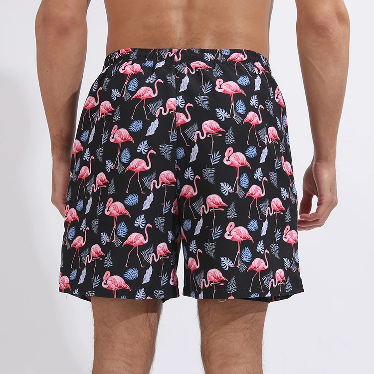 Summer Elastic Waist Custom Mens Swim Shorts Running 100% Polyester Swim Trunks Mesh Beach Shorts For Men300_voghion.com