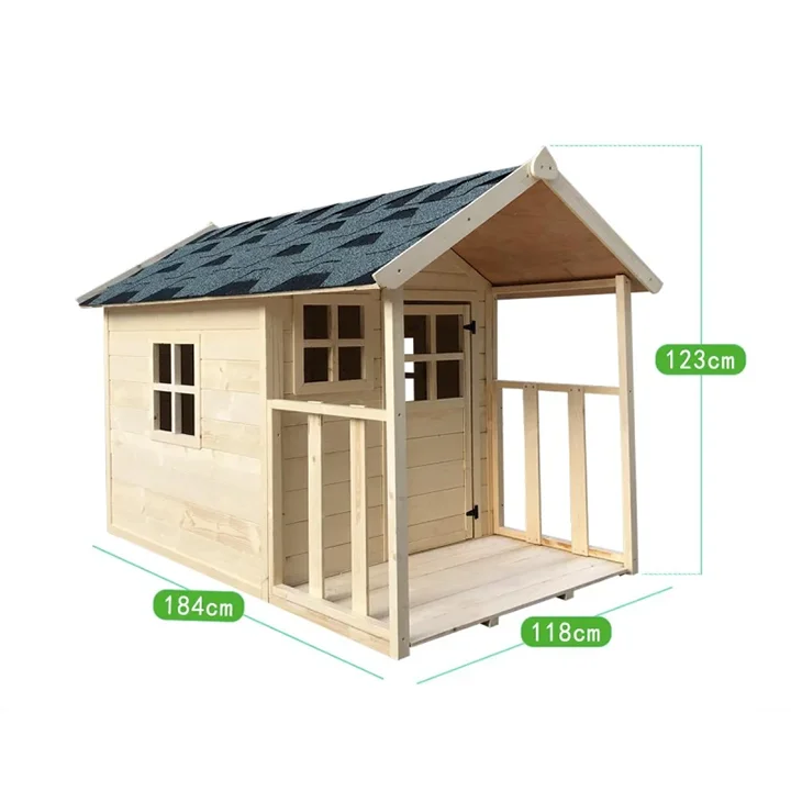 Wooden Cubby House for Kids Fun Eco-Friendly Playhouse
