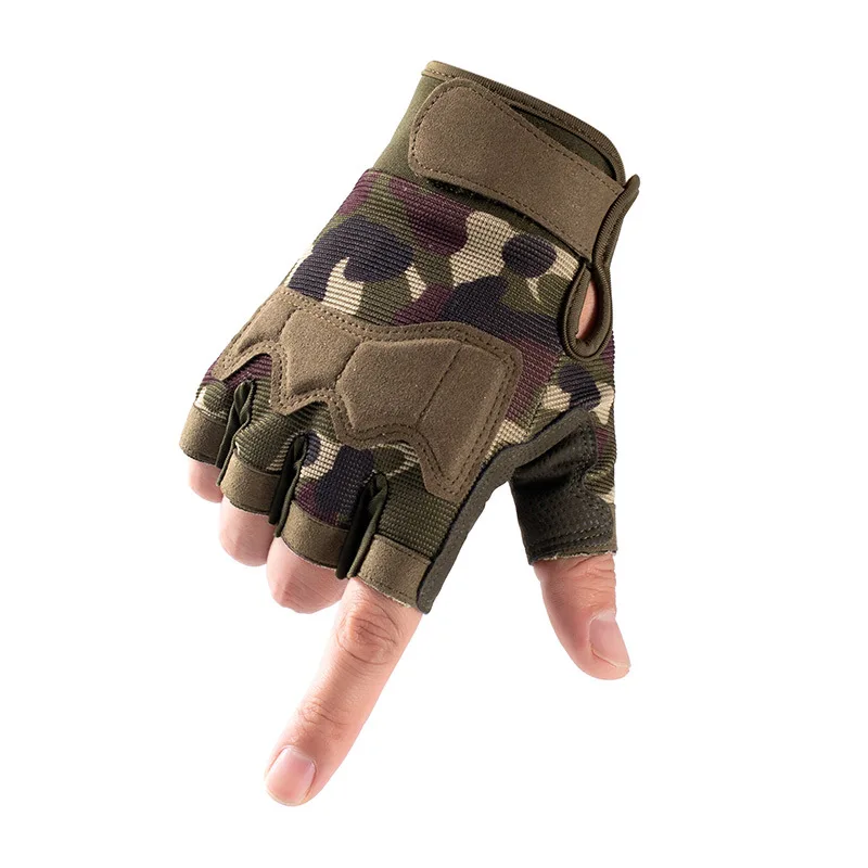 Outdoor CS Game Equipment Half Finger Gloves Custom Paintball Fingerless Tactical Gloves aperçu 7
