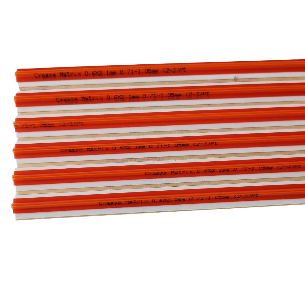 Adhesive Creasing Channel Corrugated Board Creasing Matrix for Die Cut Machine