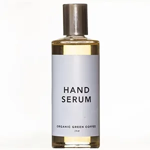 Anti Aging Hand Serum Oil with Natural Caffeine from Organic Raw Green Coffee Bean Extract, Vitamin E