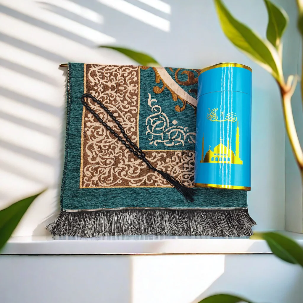 DAMAI Muslim Blanket Prayer Rug Islamic Prayer Mat with Travel