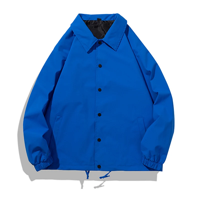 Blank es Jacket Leisure Outer Clothing Spring Windbreaker Lapel Collar Man's Jackets mens_voghion.com