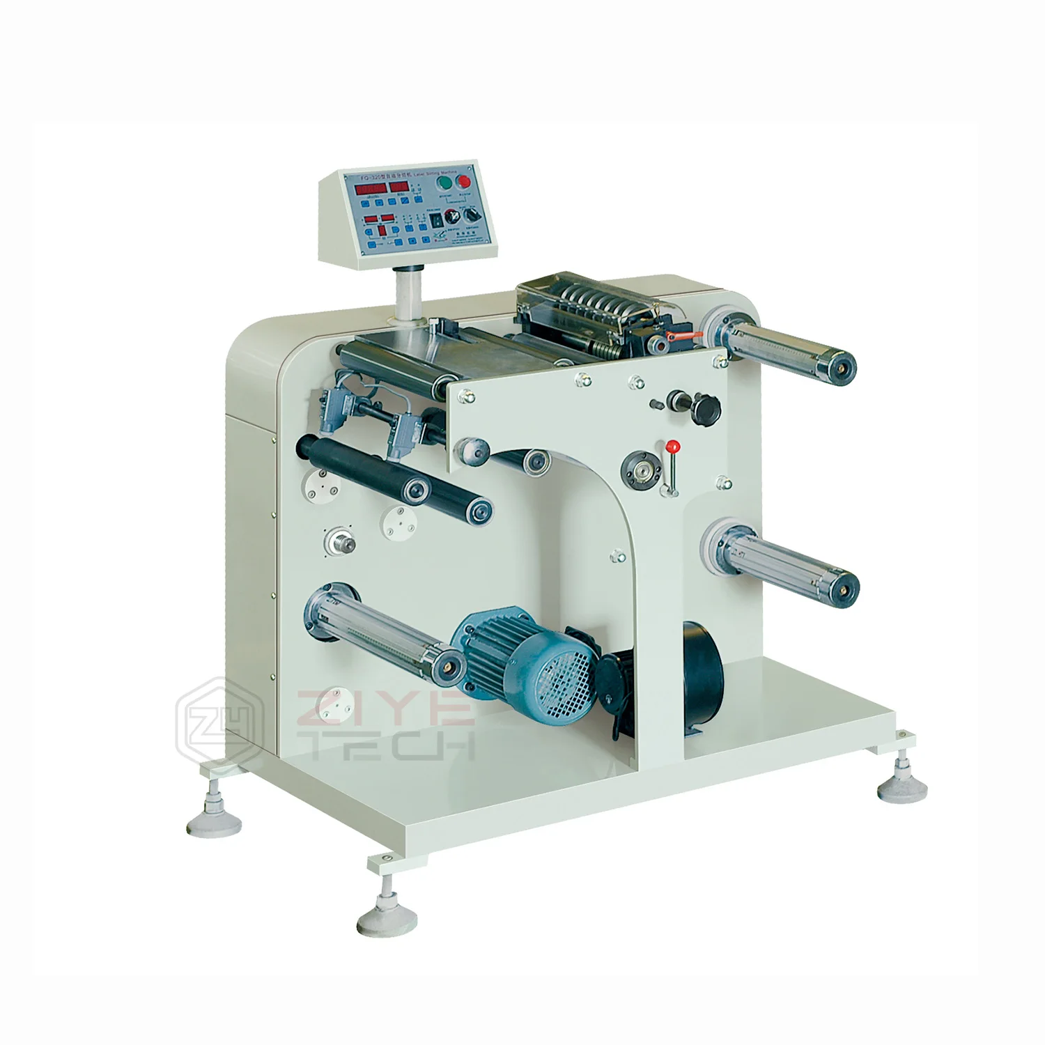 FPL450L High Speed PVC PET PE Bopp Film Label Masking Tape Roll to Roll Slitting Machine