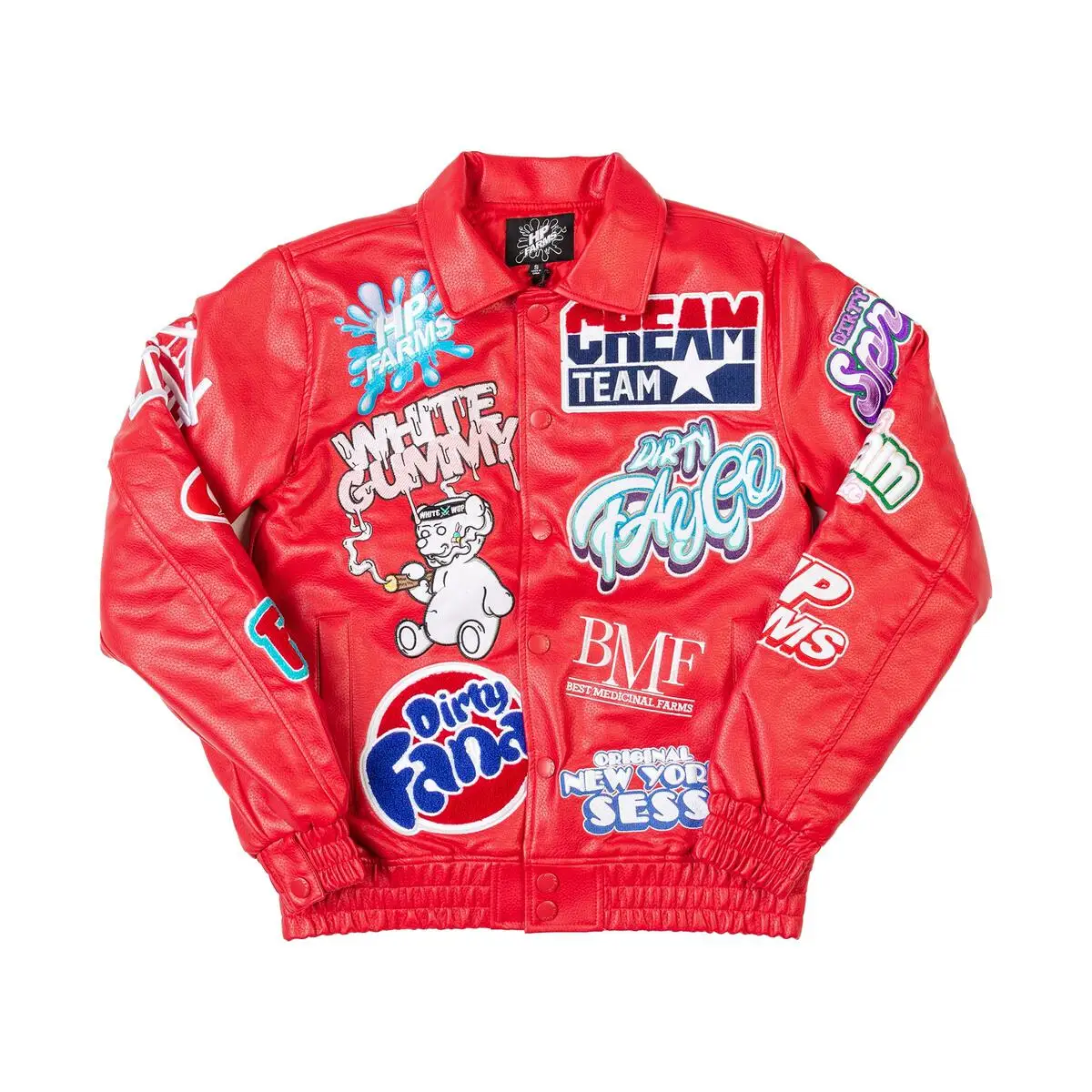 OEM Custom Varsity Jacket Chenille Patches Embroidery Letterman Motorcycle Hip Pop Men Bomber Jacket gallery 5