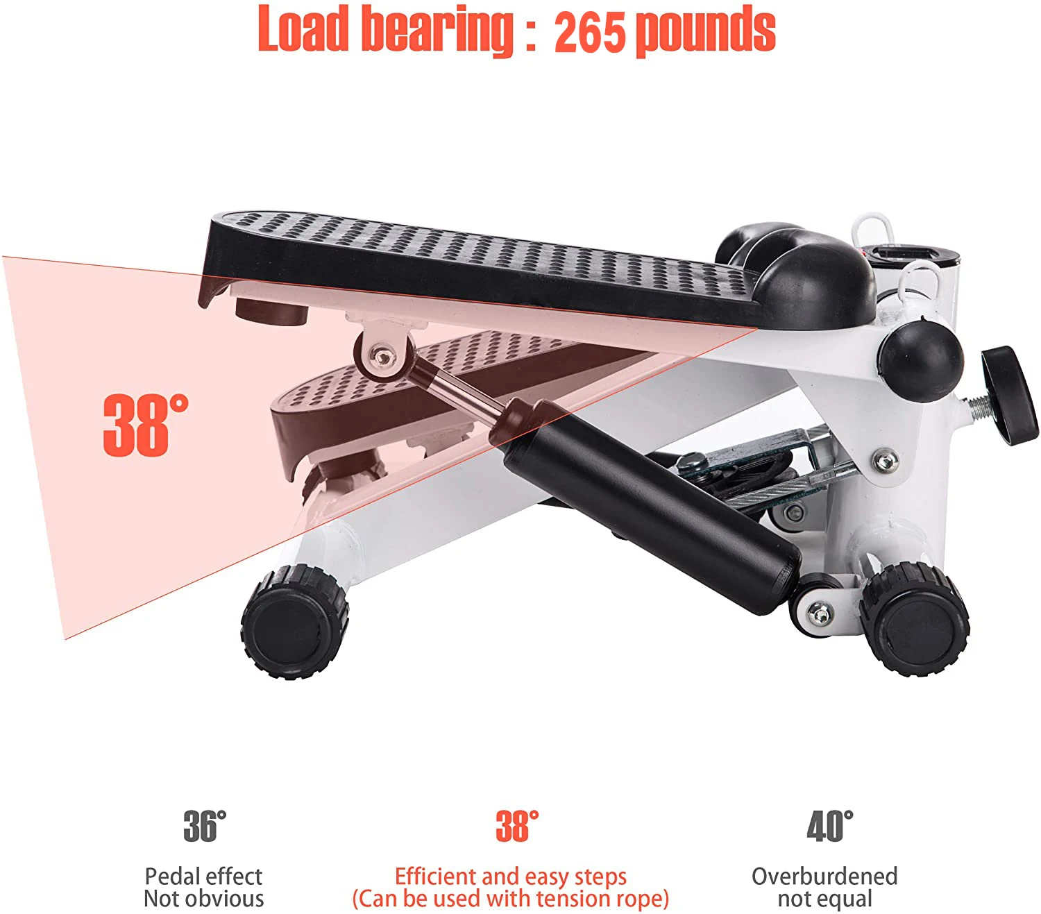 l0100 home mini stepper exercise machine aerobic fitness equipment stepper mini exercise stepper with resistance bands-5