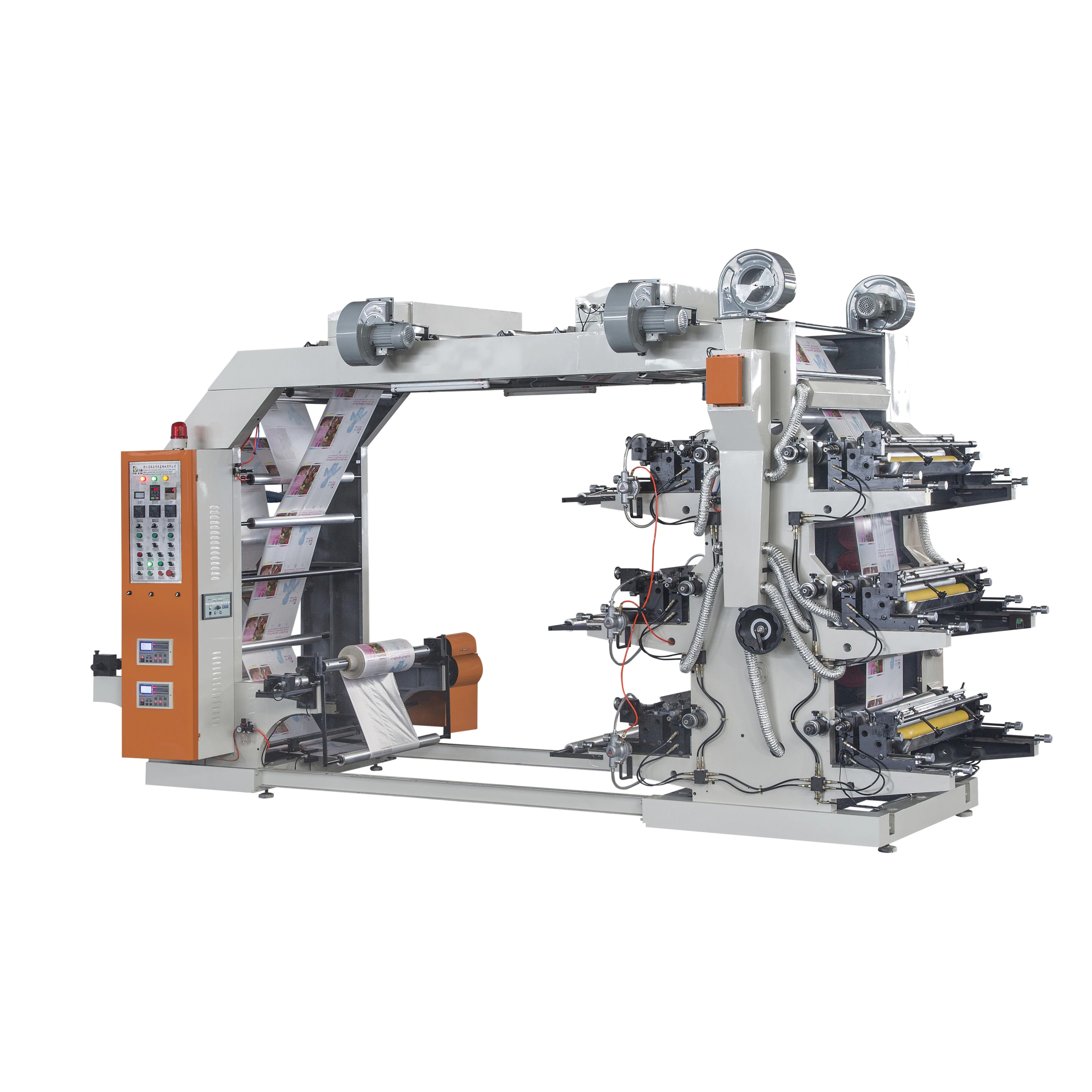 Multicolor 4 Colour Flexo Label Printing Machine