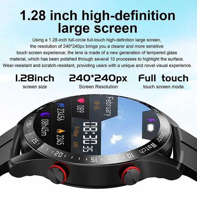 Best Selling Answer Phone Sport Smart Watch for Men IP67 Waterproof BT Round Dial Smart aperçu 3