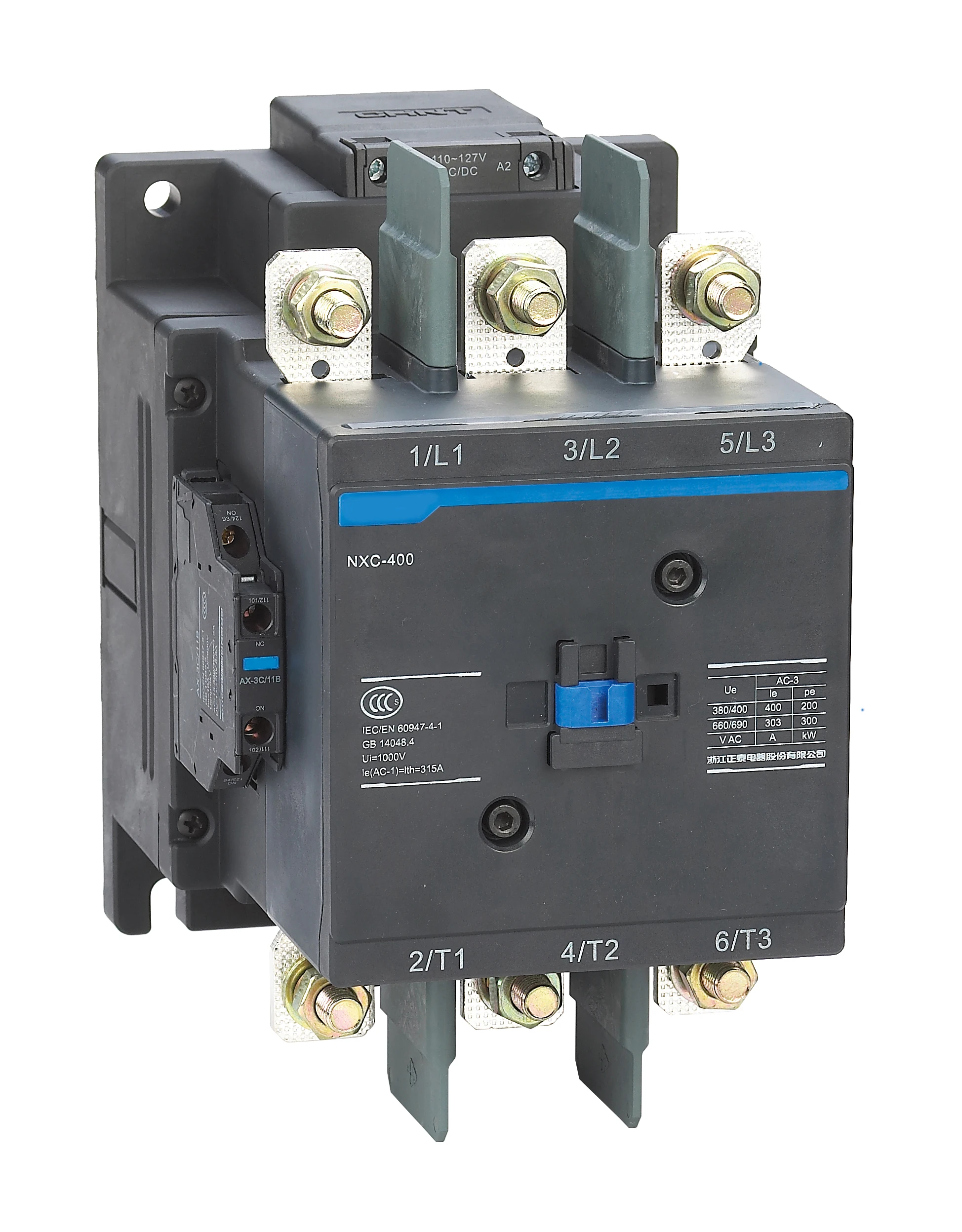 CHINT NXC-265 Heavy Duty 380V-415V AC/DC Contactor 3 Pole 265A-400A 3NO Industrial Motor Control for Applications