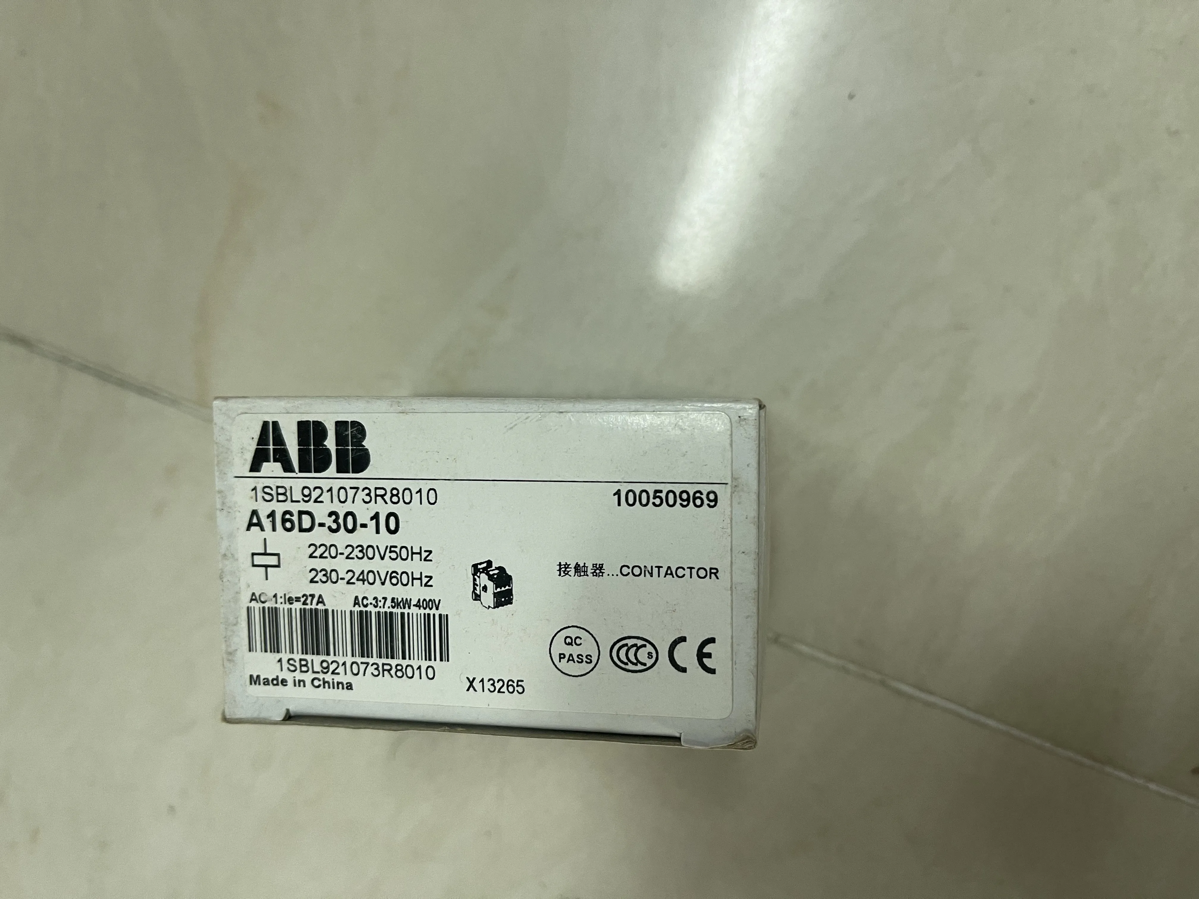 ABB Contactor A16D-30-10