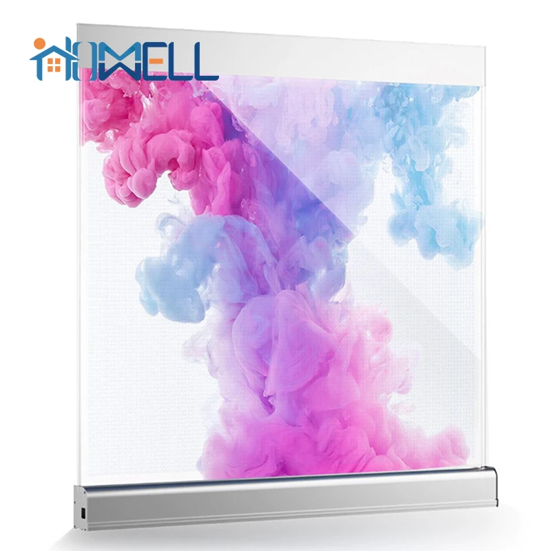 Flexible LED Film P6 Transparent Screen Airport Retail Store Shopping Mall Subway Exhibition Hall Use Welcome Display