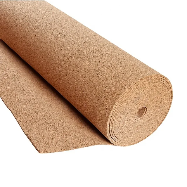 High Density Sound Barrier Natural Cork Rolls Natural Cork Underlayment Rolls