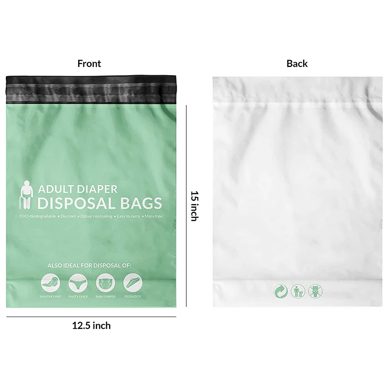 Personal Care Premium Adult Diaper Disposable Bags Biodegradable Trash