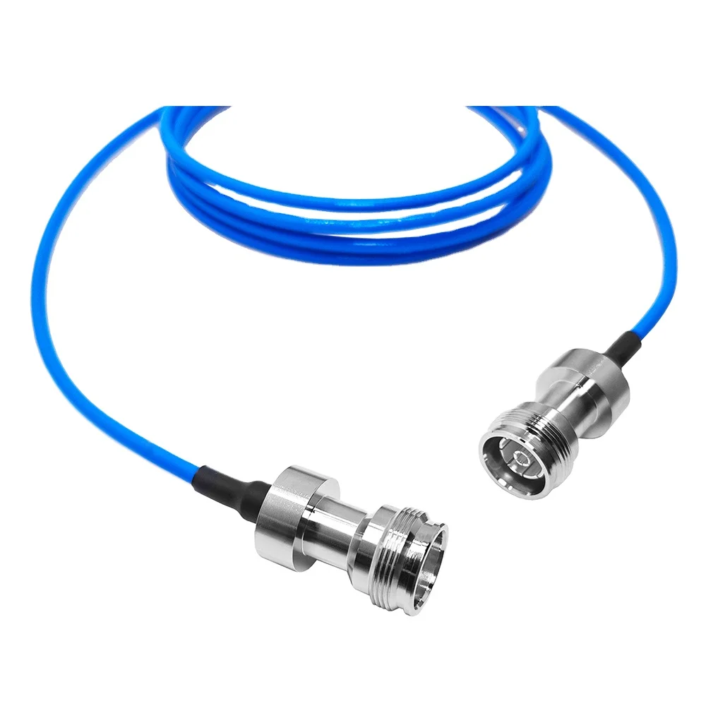 2m RF Coaxial Cables Assembly 4.3-10 Mini DIN Female Jack to 4.310 Mini DIN Female Jack for RG402 RG141 Cables Pigtail