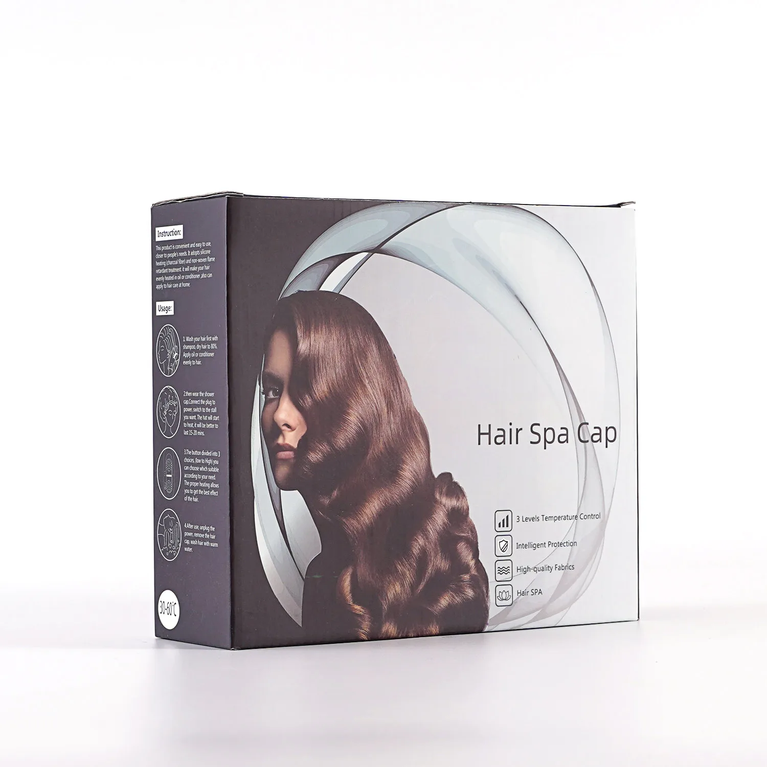 Thermal Flaxseed Heat Cap Shower Deep Conditioning Thermal Heat Cap