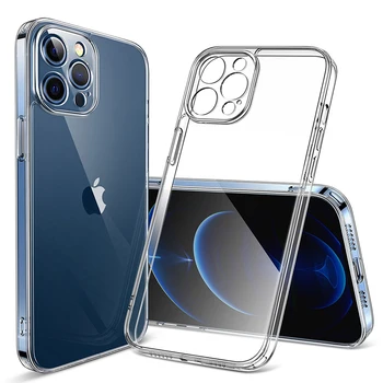 For Iphone 13 Case, Transparent 1.5mm Crystal Clear TPU Phone Case Back Cover For iPhone 11 12 13 Pro Max