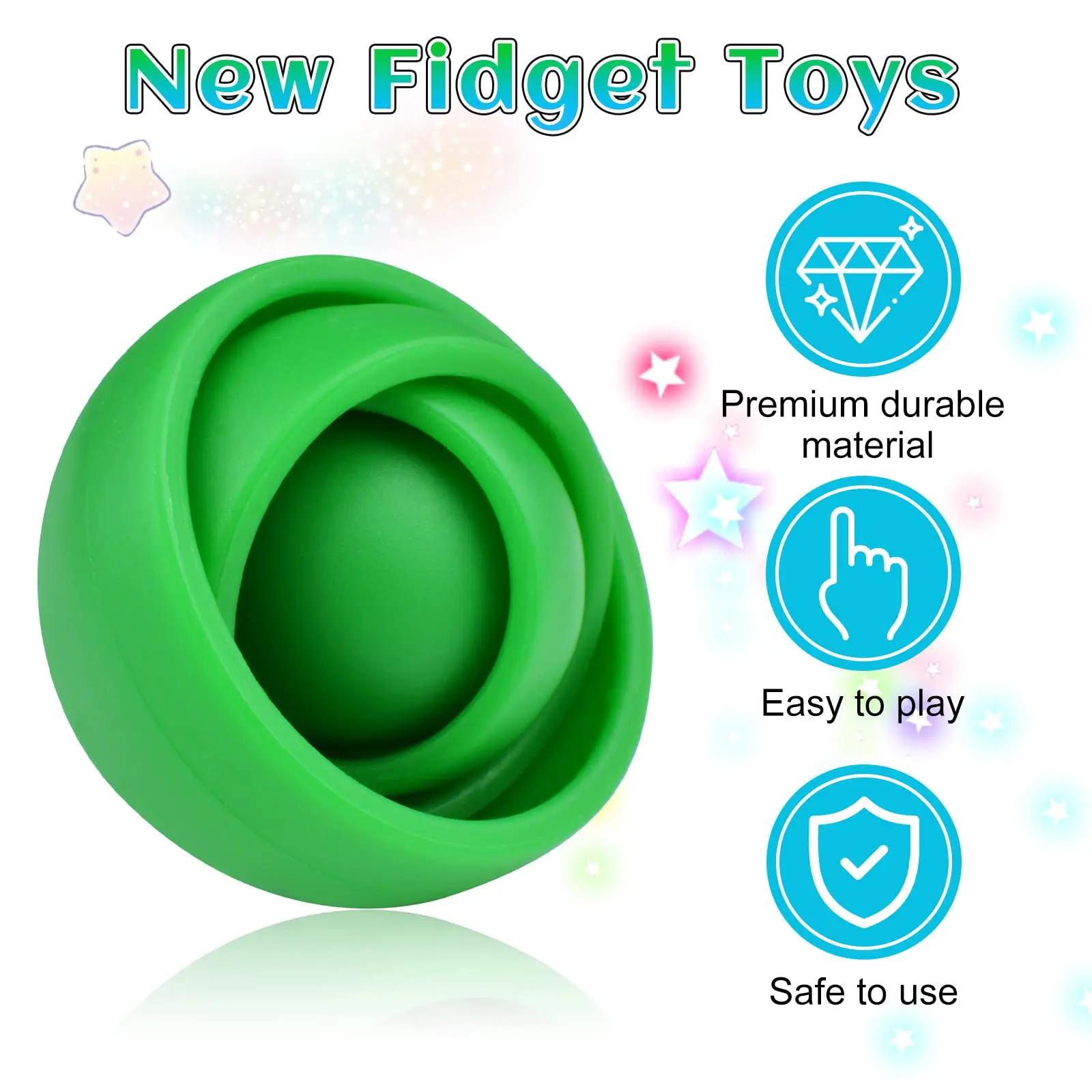 Fidget Toys For Adults Kids Teens 4pcs Fidget Gyro Toysparty Favors For