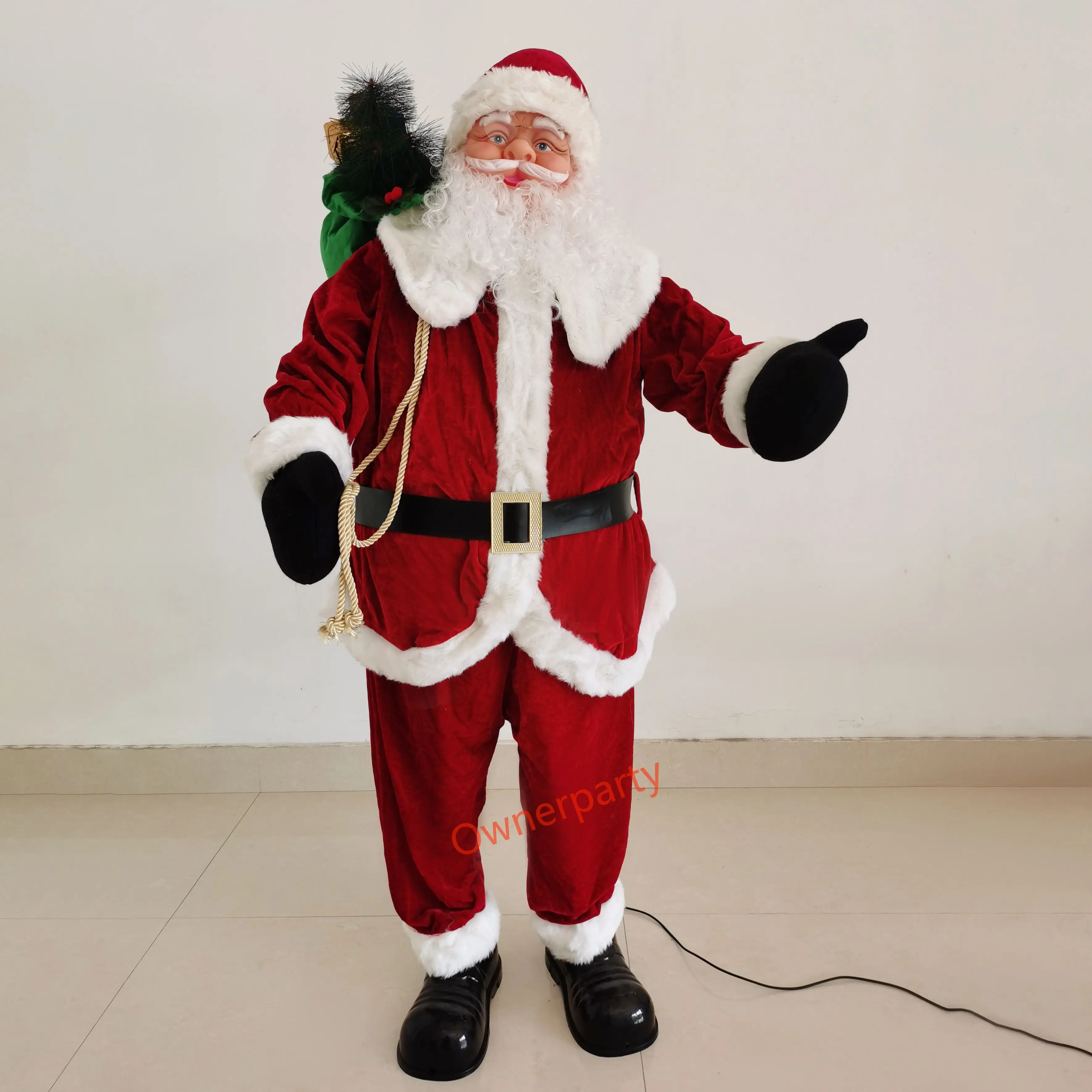 Standing Santa Claus Toys Plush Doll Christmas Animatronic Outdoor H3005e44d86294a38af18075d0bf5ec91r