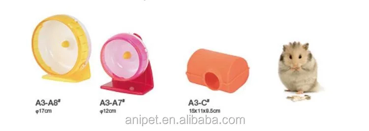 Stand Small Animal  Design Metal Automatic Pet Exercise Toy Running Hamster Wheel