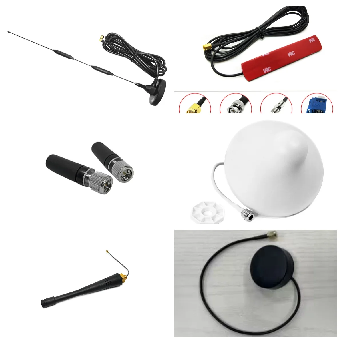 Connecteurs d’antenne à haut gain, câble RG174, antenne hélicoïdale pour 920–930 MHz, gain de 3 dB