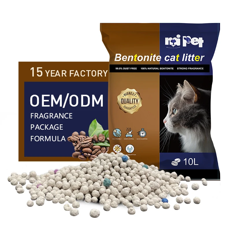 Cat Litter Factory Oem / Odm Coffee Scented Dustfree Strong Clumping