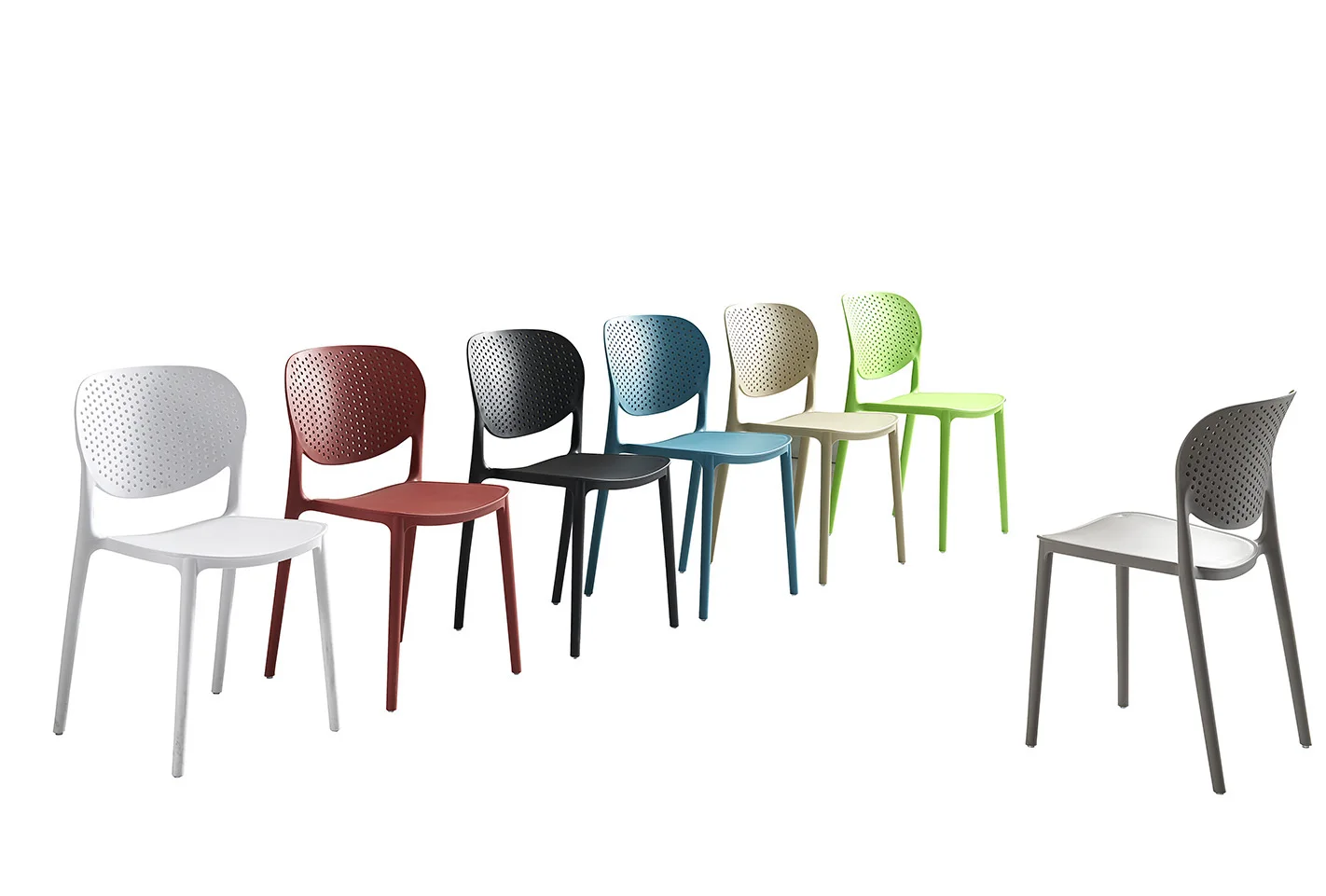 Cheap Restaurant Plastic Chairs Modern Design Pp Plastic Stacking Silla ...