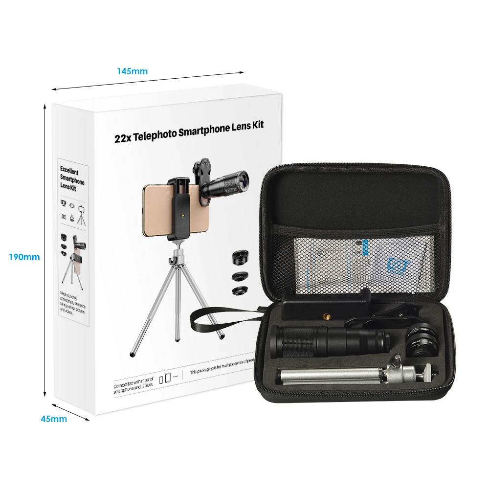 スマホアクセサリー APEXEL 30X Telephoto Lens Kit Amazon.com: APEXEL High Power 30X HD Telephoto Lens for
